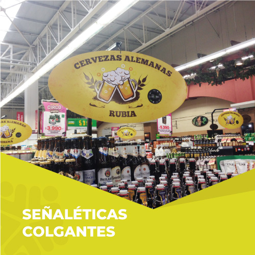 Señaleticas colgantes
